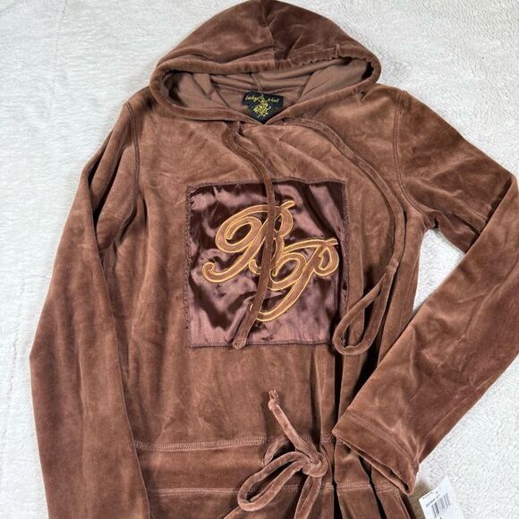 Vintage Y2K Baby Phat Velour Long Sleeve Mini Dress - Picture 4 of 8